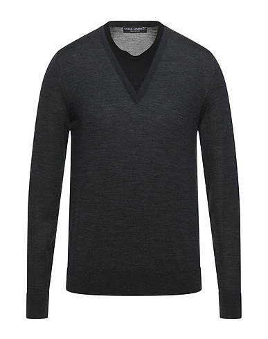 DOLCE&GABBANA Sweater Charcoal 100% Virgin Wool