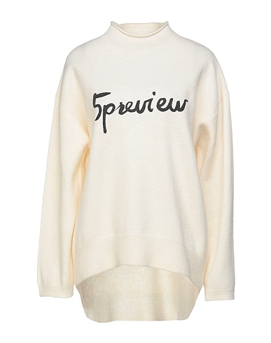 5PREVIEW Turtleneck Ivory 100% Wool