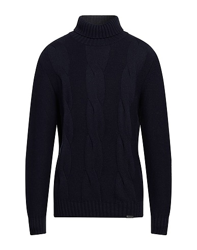 BROOKSFIELD Polo neck Midnight blue 35% Polyamide, 30% Viscose, 30% Wool, 5% Cashmere