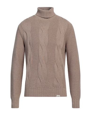 BROOKSFIELD Polo neck Khaki 35% Polyamide, 30% Viscose, 30% Wool, 5% Cashmere