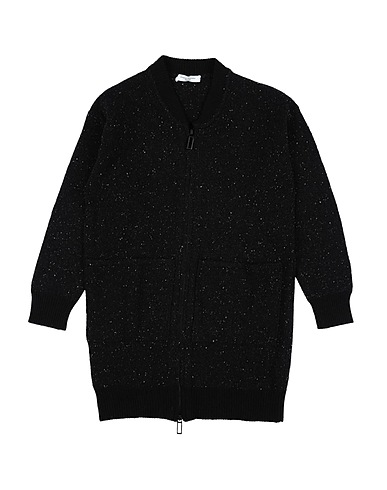 PAOLO PECORA Cardigan Black 80% Wool, 20% Nylon