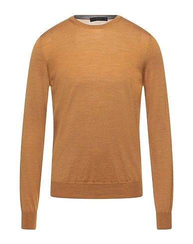 VNECK Jumper Camel 70% Merino Wool, 30% Silk