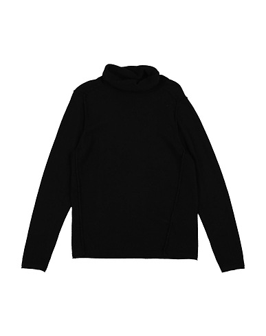 PAOLO PECORA Polo neck Black 33% Viscose, 23% Nylon, 20% Cotton, 20% Wool, 4% Cashmere