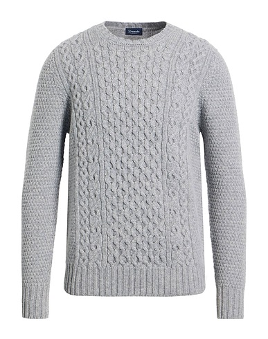 DRUMOHR Jumper Light grey 100% Lambswool