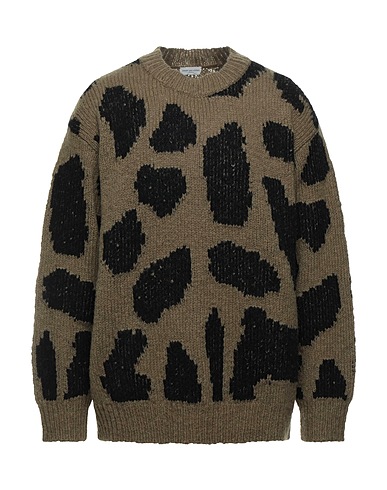 DRIES VAN NOTEN Jumper Military green 58% Merino Wool, 25% Polyamide, 17% Alpaca wool