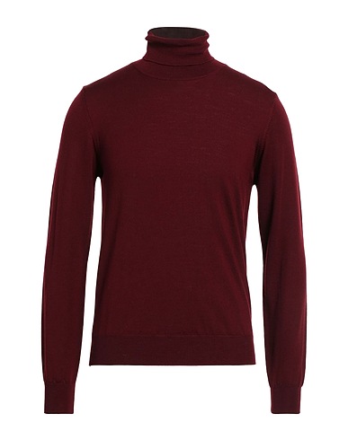 VNECK Rollkragenpullover Bordeaux 70% Wolle, 30% Seide