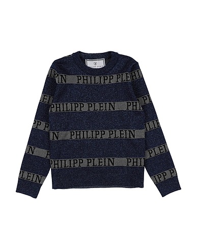 PHILIPP PLEIN Pullover Blu 63% Viscosa, 37% Poliestere