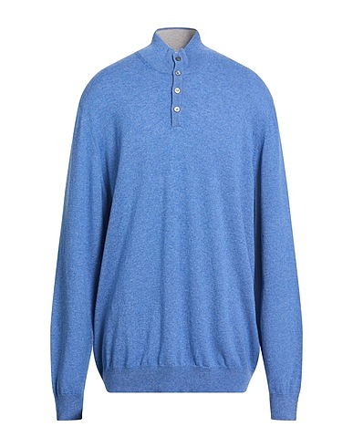 GRAN SASSO Polo neck Light blue 80% Virgin Wool, 10% Cashmere, 10% Viscose