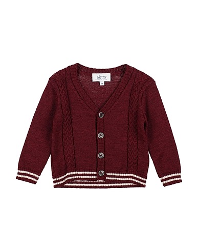 ALETTA Strickjacke Bordeaux 50% Wolle, 50% Acryl