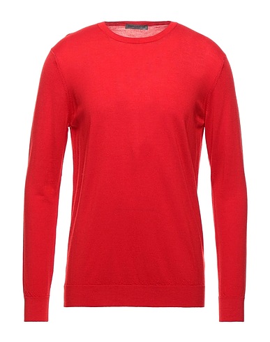 PARRAMATTA Pullover Rosso 100% Lana Vergine