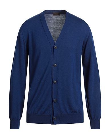 ALTEA Cardigan Blue 100% Virgin Wool