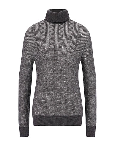 LARDINI Polo neck Grey 85% Wool, 15% Polyamide