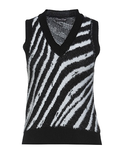 SEVEN DAYS Jumper Black 80% Polyacrylic, 10% Wool, 10% Viscose