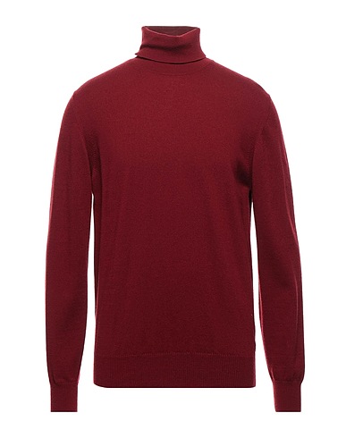 ALPHA STUDIO Turtleneck Burgundy 100% Geelong Wool