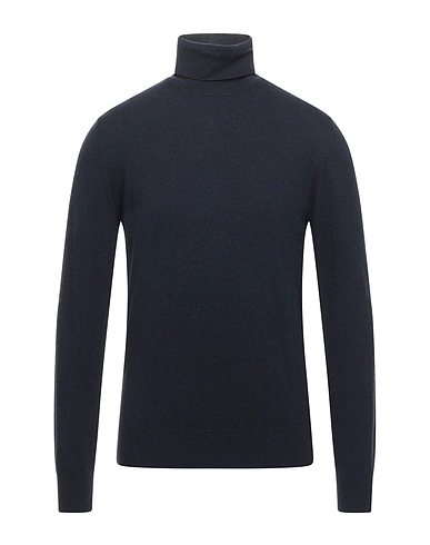 ALPHA STUDIO Polo neck Midnight blue 100% Geelong Wool