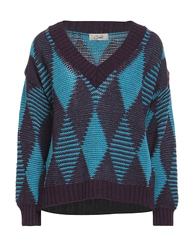 CROCHÈ Pullover Prugna 60% Acrilico, 15% Lana di alpaca, 15% Lana, 10% Viscosa