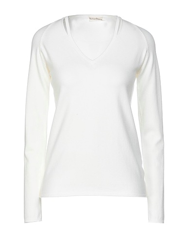 CASHMERE COMPANY Jumper Ivory 40% Merino Wool, 30% Viscose, 20% Polyamide, 10% Cashmere
