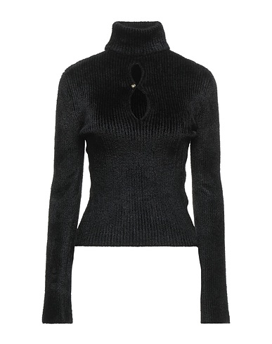 MONCLER タートルネック ブラック レーヨン 71% / ナイロン 28% / ポリウレタン 1%