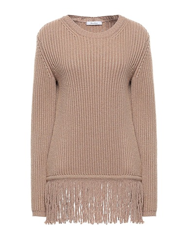 MAX MARA Jumper Sand 73% Virgin Wool, 13% Cashmere, 11% Viscose, 3% Metallic fiber