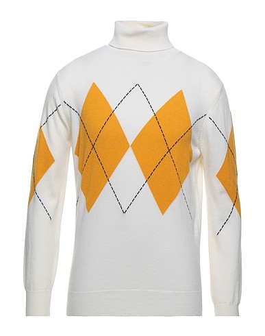 KANGRA Polo neck Ivory 70% Merino Wool, 20% Silk, 10% Cashmere