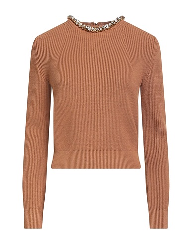ELISABETTA FRANCHI Jumper Camel 70% Viscose, 30% Polyester