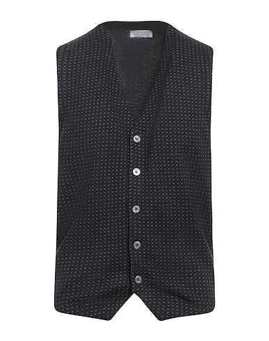 GRAN SASSO Waistcoat Midnight blue 100% Virgin Wool