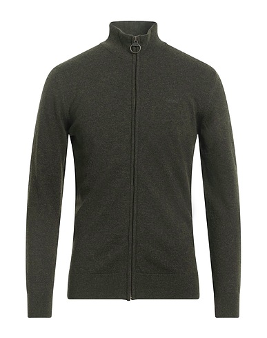 BARBOUR カーディガン ダークグリーン ウール 100%