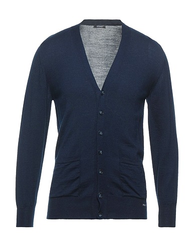 OFFICINA 36 Cardigan Midnight blue 50% Merino Wool, 50% Acrylic