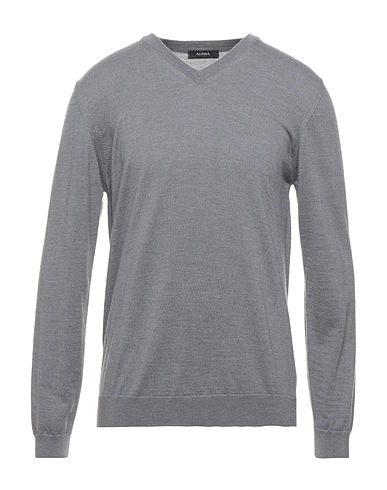 ALPHA STUDIO Pullover Grigio 100% Lana Merino