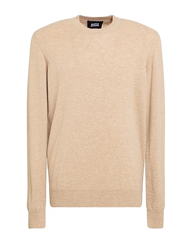 ALPHA STUDIO Pullover Beige 100% Geelongwolle