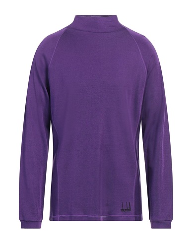 DUNHILL T-shirt Dark purple 100% Mulberry silk