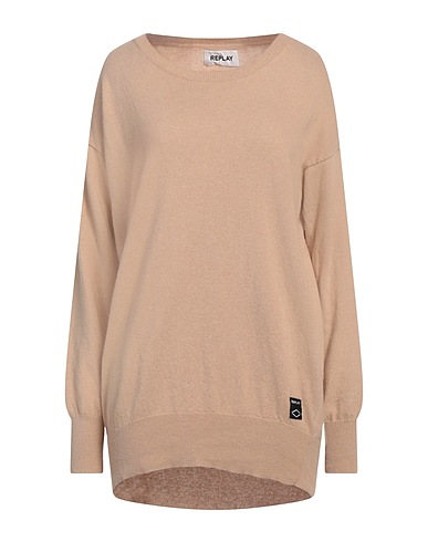 REPLAY Pullover Beige 35% Poliammide riciclato, 30% Lana riciclata, 30% Lyocell, 5% Cashmere riciclato