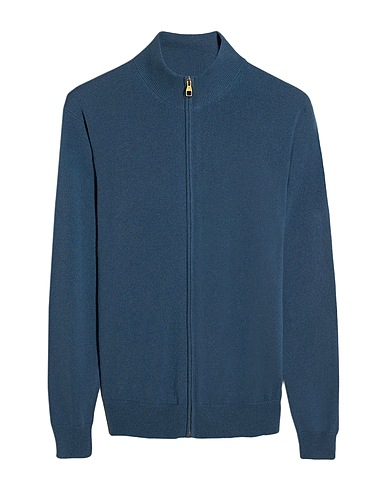 DUNHILL Kaschmirpullover  Taubenblau 100% Kaschmir