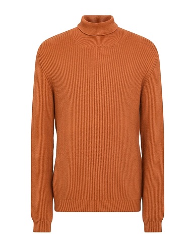BOMBOOGIE Polo neck Camel 55% Cotton, 40% Nylon, 5% Wool