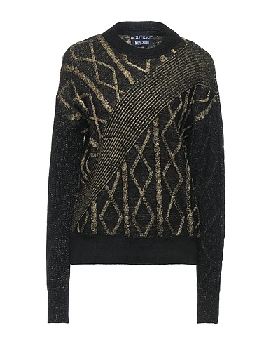 BOUTIQUE MOSCHINO Sweater Black 42% Polyamide, 30% Wool, 18% Acrylic, 10% Polyester