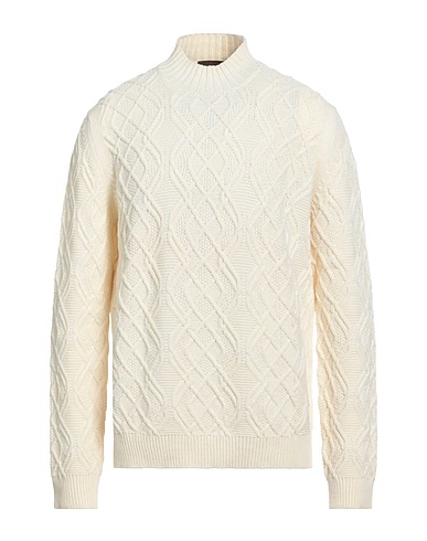 JEORDIE'S Polo neck Cream 48% Wool, 45% Acrylic, 7% Polyester