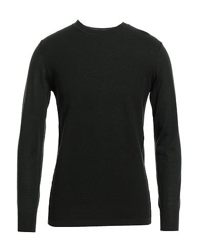 PAOLO PECORA Pullover Verde scuro 100% Lana