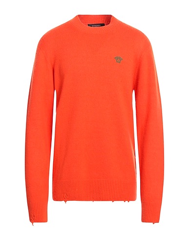 VERSACE Sweater Orange 50% Wool, 30% Silk, 20% Cashmere