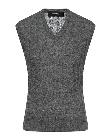 DSQUARED2 Sleeveless sweater Grey 100% Wool