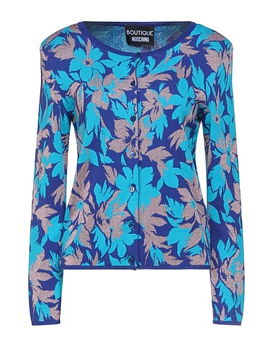 BOUTIQUE MOSCHINO Cardigan Purple 100% Cotton