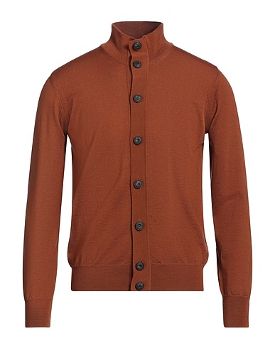 ALPHA STUDIO Cardigan Brown 100% Merino Wool