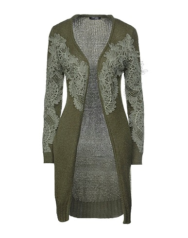 FRACOMINA Cardigan Military green 53% Acrylic, 24% Polyamide, 15% Wool, 8% Mohair wool