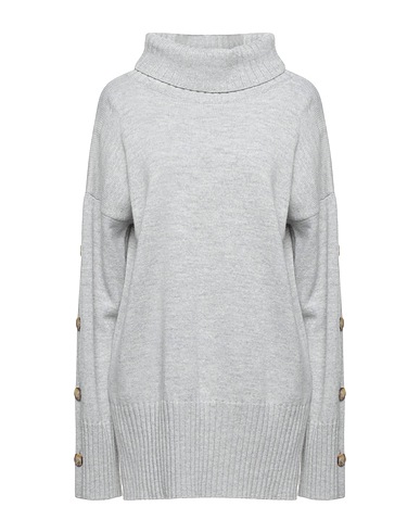 ALPHA STUDIO Polo neck Light grey 70% Wool, 30% Cashmere