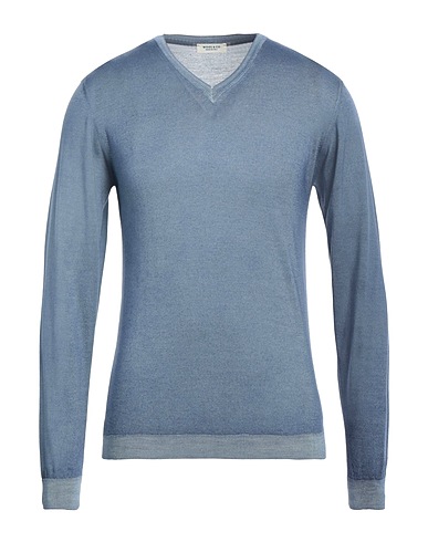WOOL & CO Pullover Königsblau 100% Merinowolle