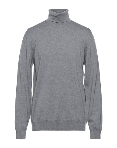 ALPHA STUDIO Polo neck Grey 100% Merino Wool