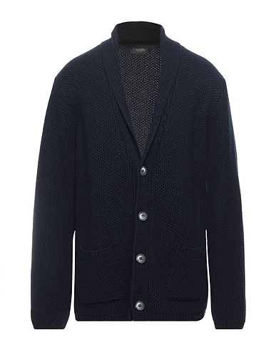 LIU •JO MAN Cardigan Midnight blue 80% Wool, 20% Polyamide