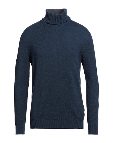 120% LINO Polo neck Midnight blue 50% Cashmere, 50% Virgin Wool