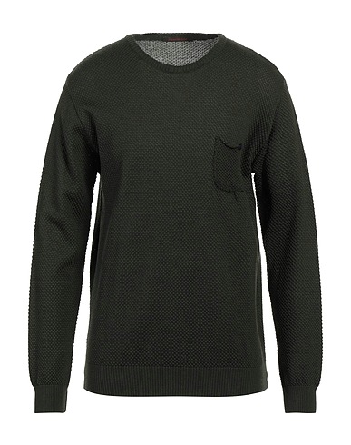 SIMON VENÄJÄN Jumper Military green 100% Merino Wool