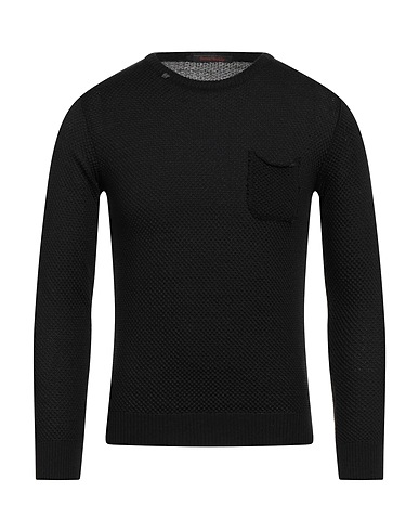 SIMON VENÄJÄN Sweater Black 100% Merino Wool