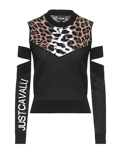 JUST CAVALLI Sweater Black 70% Viscose, 30% Polyester